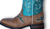 Buckaroo in Teal w/shin protection