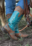 Buckaroo in Teal w/shin protection