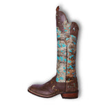 Frost Style Tall Buckaroo in Acid Turquoise without Shin Protection