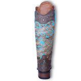 Frost Style Tall Buckaroo in Acid Turquoise without Shin Protection