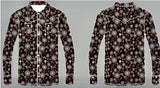 Cool Cowgirl® Perforated Cooling Shirts! Black and Silver Daisies