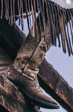 Tall Dark Brindle Hair-On w/shin protection