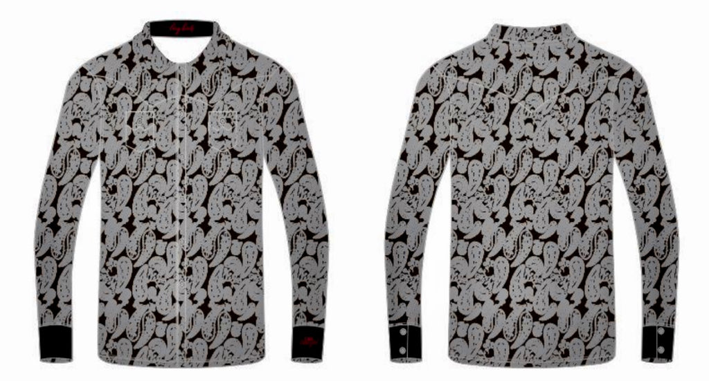 Cool Cowgirl® Perforated Cooling Shirts! Black Paisley