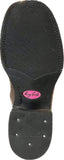 Tall Dark Brindle Hair-On w/shin protection