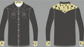 Cool Cowgirl® Perforated Cooling Shirts! Gray with Sunflower Trim