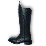 Tall Black Smooth Leather w/Shin Protection