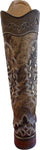 Tall Dark Brindle Hair-On w/shin protection