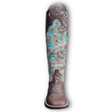 Frost Style Tall Buckaroo in Acid Turquoise without Shin Guard
