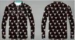 Cool Cowgirl® Perforated Cooling Shirts! Black Steer Heads with Teal Trim