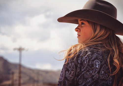 Cool Cowgirl® Perforated Cooling Shirts! Black Paisley